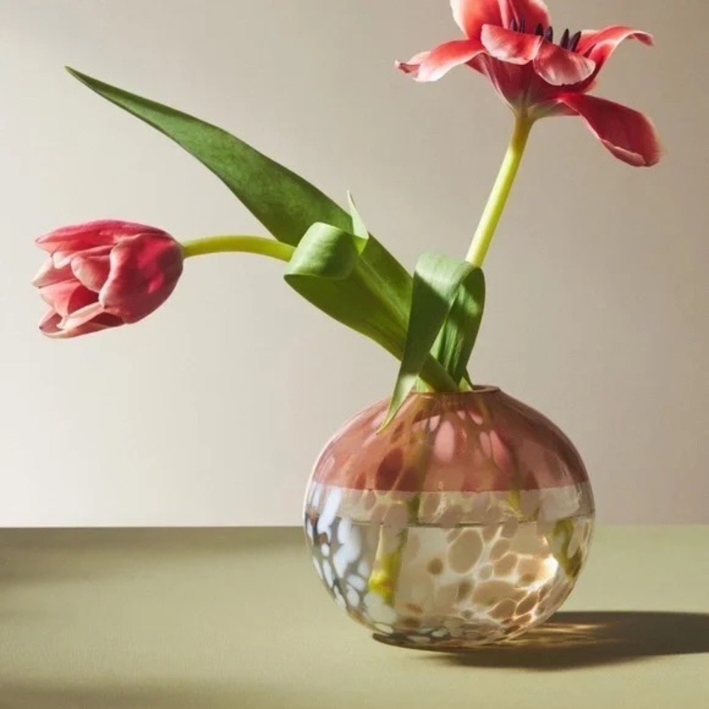 NWT Anthropologie Small Bella Glass Bud Vase